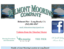 Tablet Screenshot of belmontmoorings.com